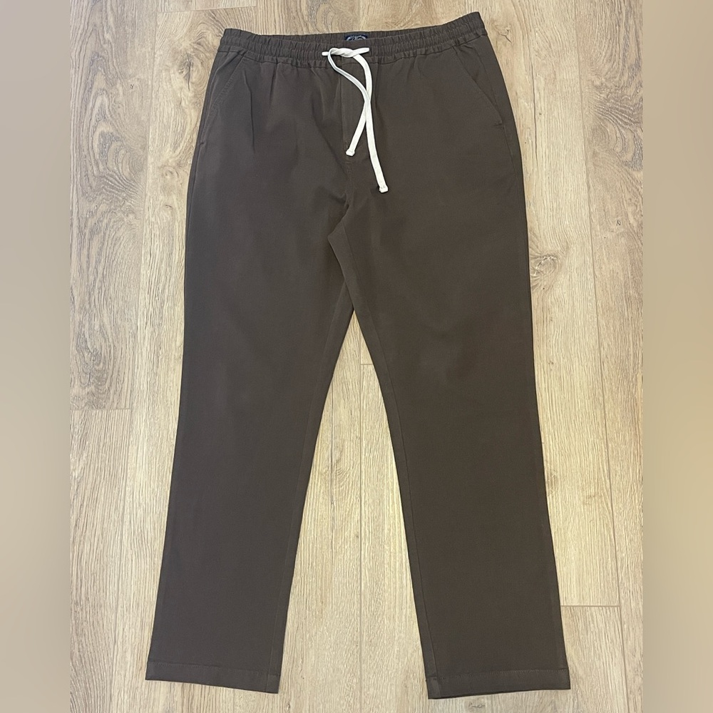 Mens J Crew Brown Dock Pant Large